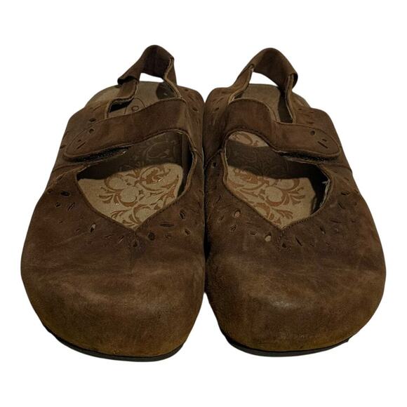 Aetrex SC914W Brown Suede Mary Jane Comfort Shoes Women's Size 9,5 Orthotic - Picture 4 of 10